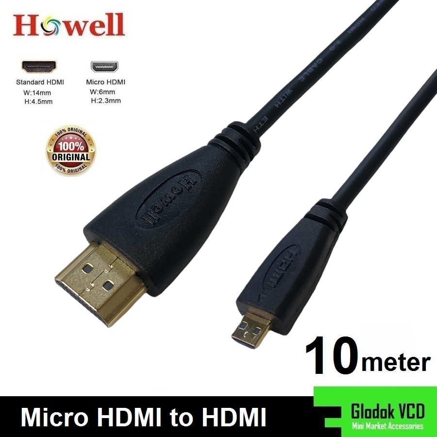 Kabel HDMI to Micro HDMI Howell 10M