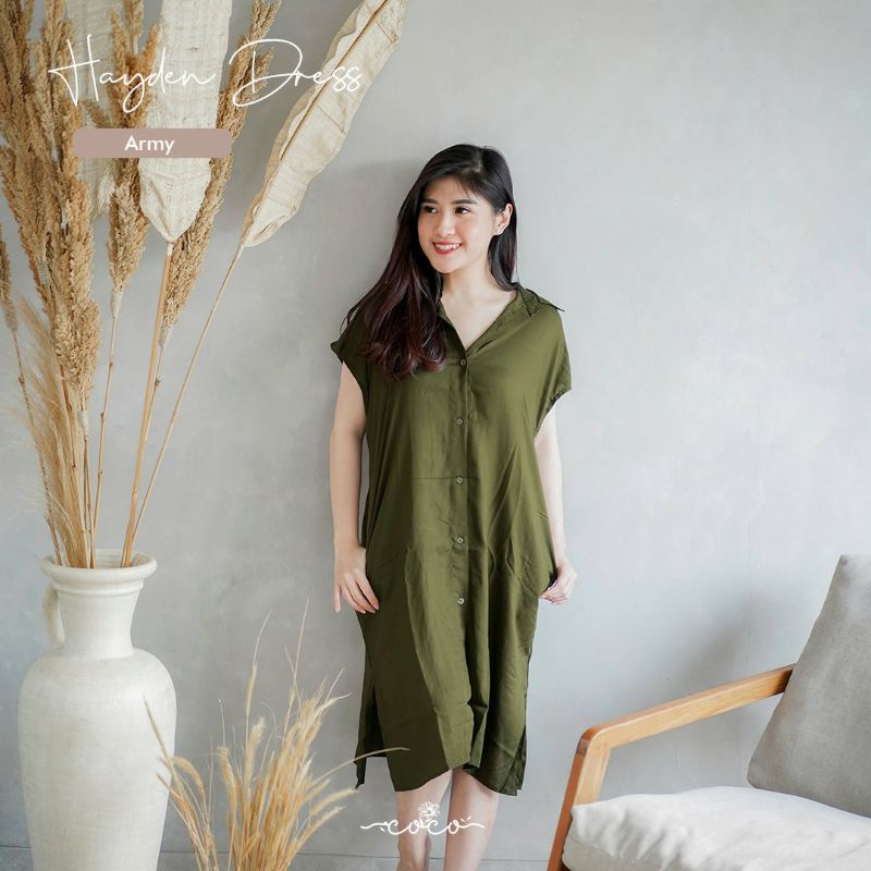 LINEE - CASUAL DRESS - Homewear - Casual Dress -  Simple - Dress Rayon - Busui Friendly