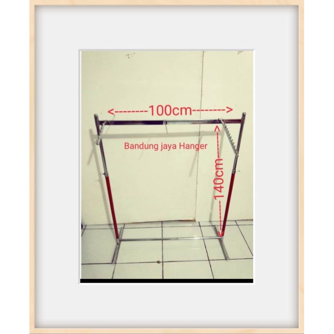 Gawang baju 100 cm kotak