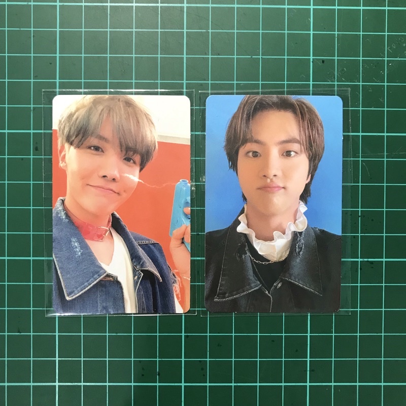 photocard pc hobi seokjin cream pout booked