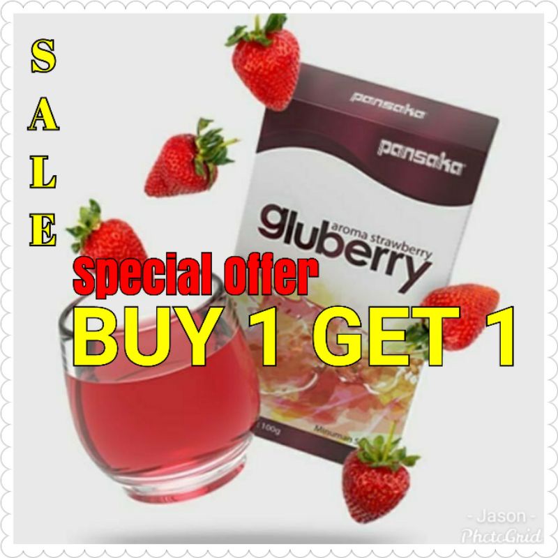 Gluberry ORI 100% BUY 1 GET 1 4 jovem Collagen Drink