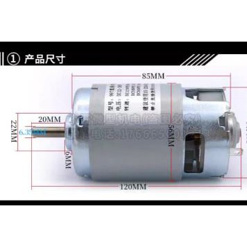 PAKET !!! Powerful DC MOTOR 997 12v -36V plus BRACKET