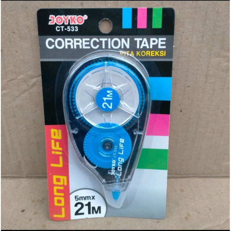 

GROSIR CORRECTION TAPE JOYKO CT 553 21MX5MM KORTEP TIP X MURAH