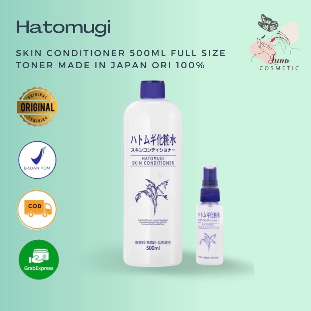 Hatomugi Skin Conditioner 500ml Full Size Toner Made In Japan Ori 100% BPOM