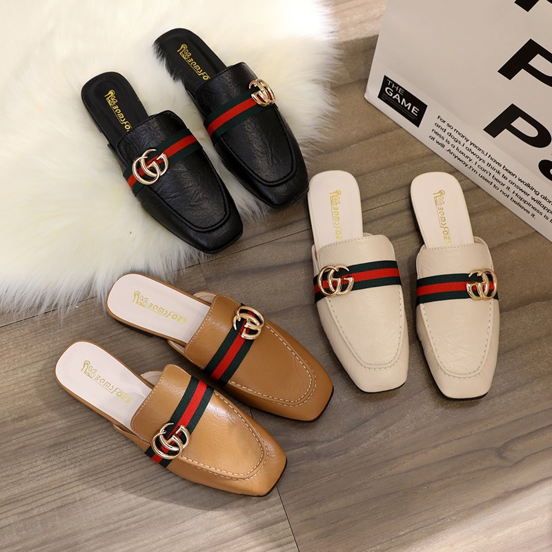 RYX - Ribbon Cleace Sepatu Slip-On Wanita Fashion Casual - Ori Import