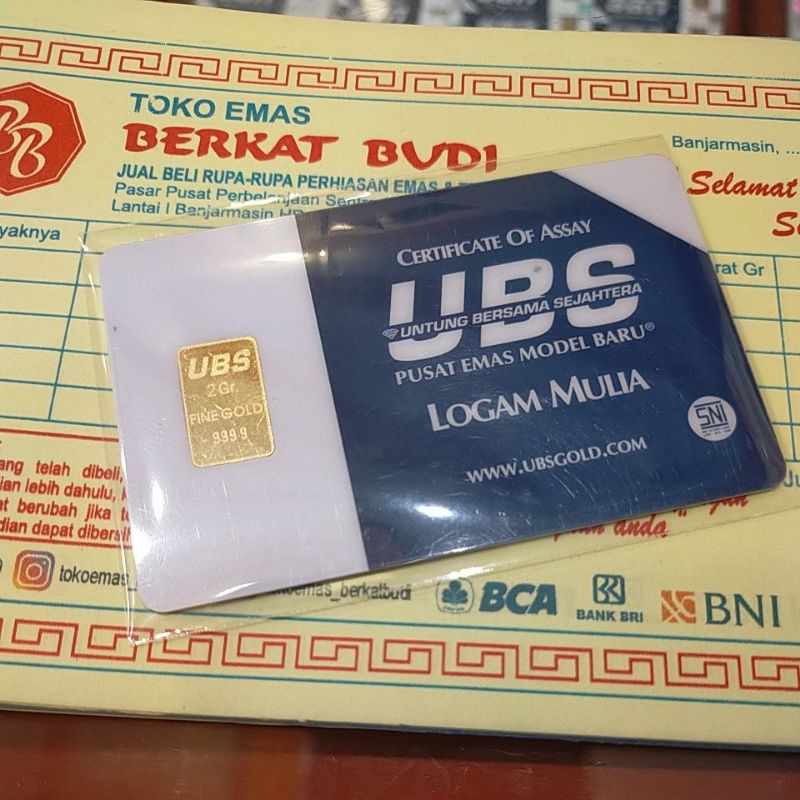Logam Mulia UBS 2 gr 100% Original SNI