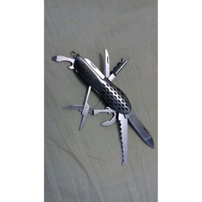 Krisbow Pisau Saku 13 In 1 - Pisau Lipat Krisbow Kuat Dan Berkualitas bn17