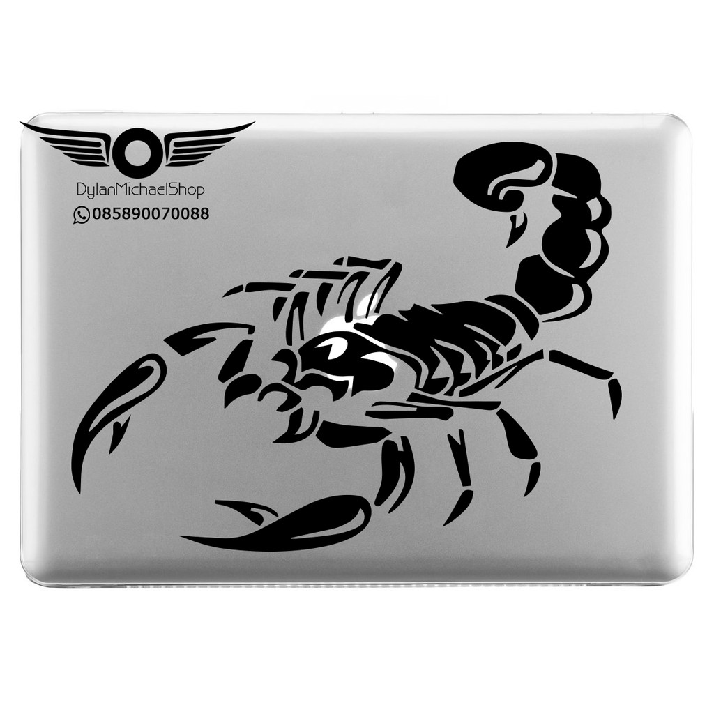 Stiker Laptop Scorpion Kalajengking Scorpio Decal Sticker Vinyl Cool