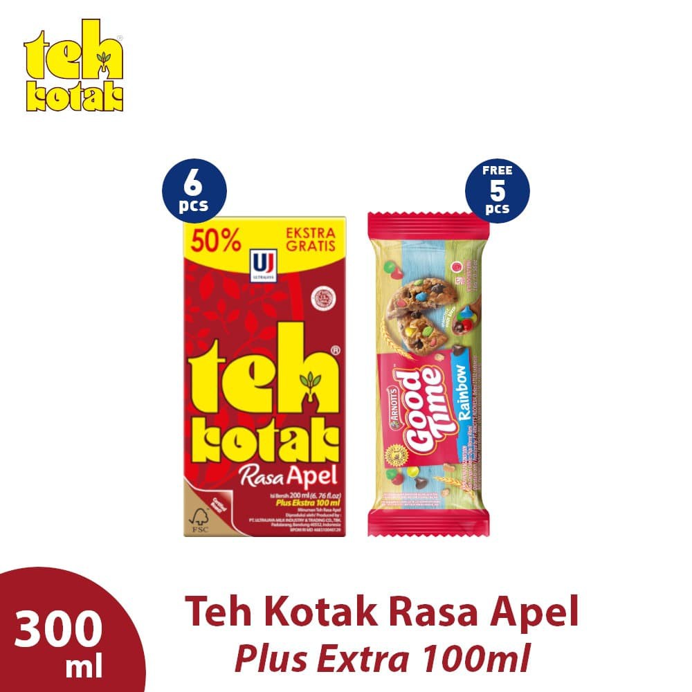 

PROMO PAKET (6PCS) TEH KOTAK APEL 300ML FREE 5PCS GOOD TIME SINGLE TERMURAH