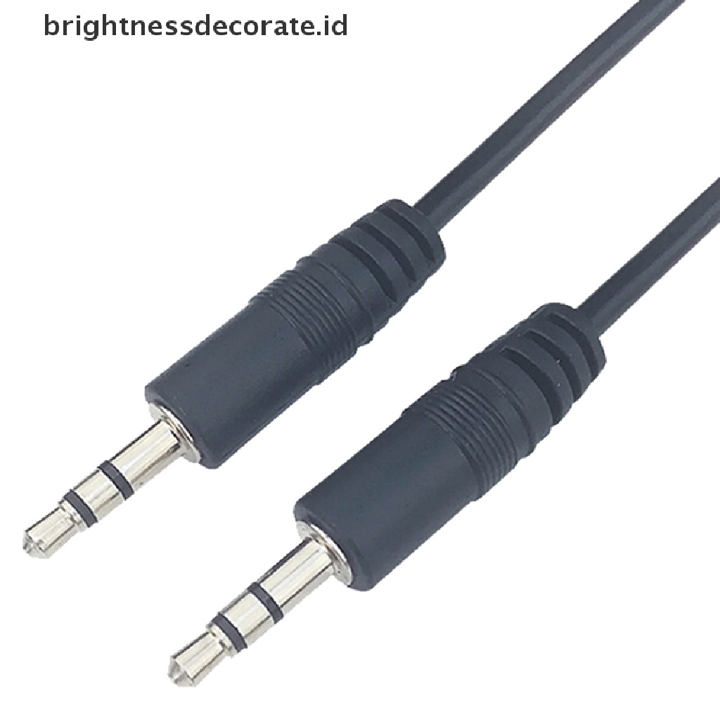 1 Pc Kabel audio stereo aux 3.5mm Jack male to male Panjang 0.5m Untuk Mobil