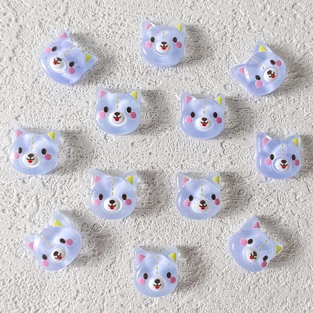 Mxbeauty Kartun Perhiasan Kuku Fashion 20 Pcs Ponsel Patch Manicure Dog Bunny Bear Dekorasi Kuku
