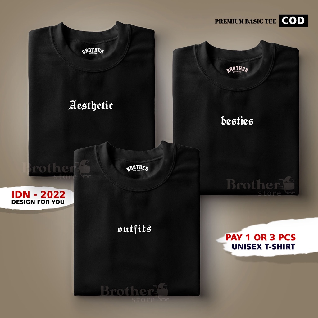 BUY 1 OR 3 PCS ( PROMO COD ) BROTHER STORE / Kaos Distro100% Catoon Combed 24s / ArticelDABTA