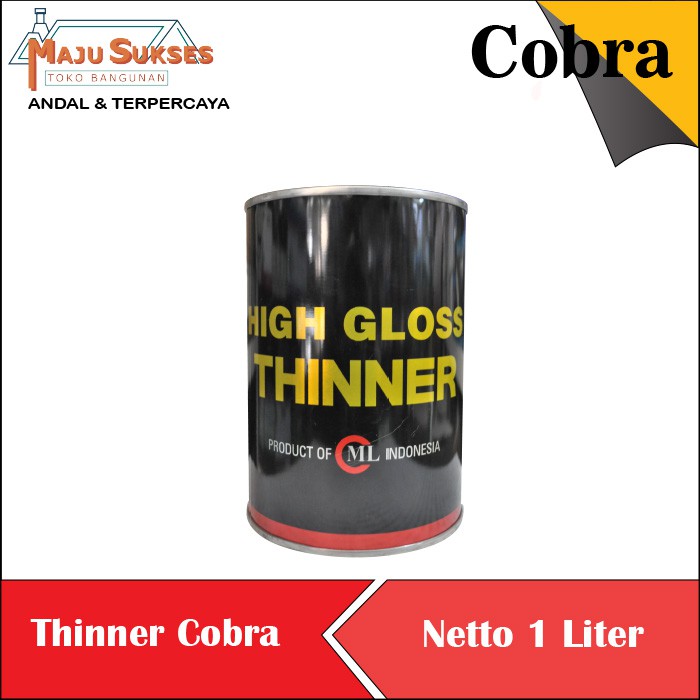 THINNER COBRA HITAM THINER PENGENCER CAT TINER COBRA HITAM HIGH