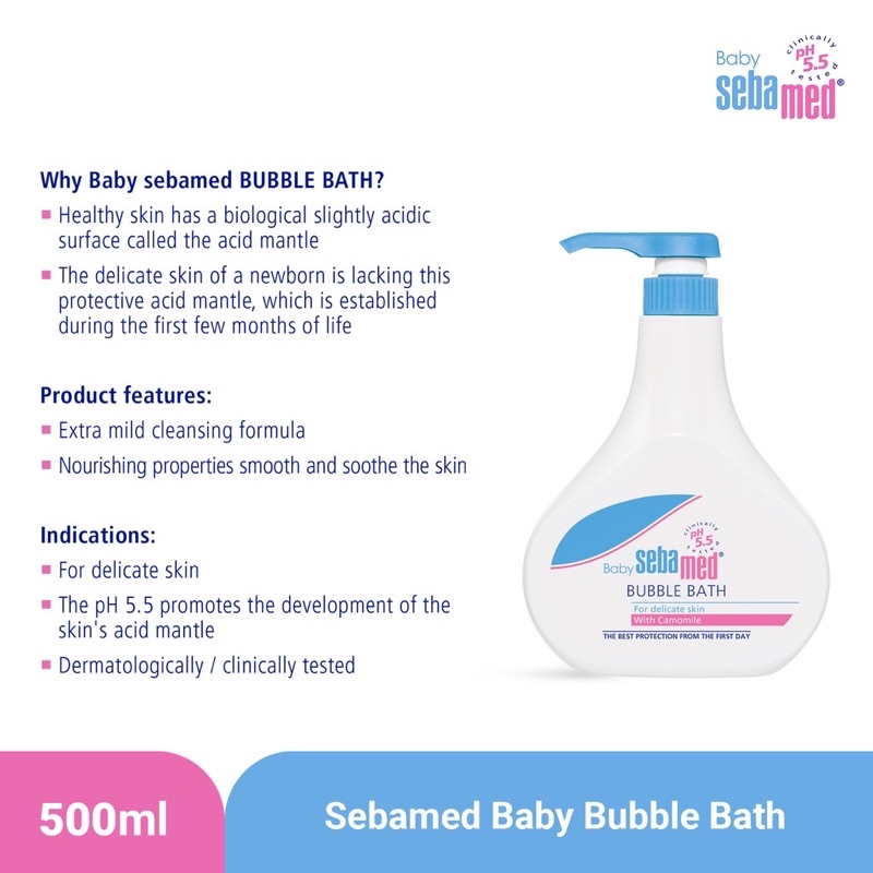 Sebamed baby Bubble bath 500ml - sabun bayi