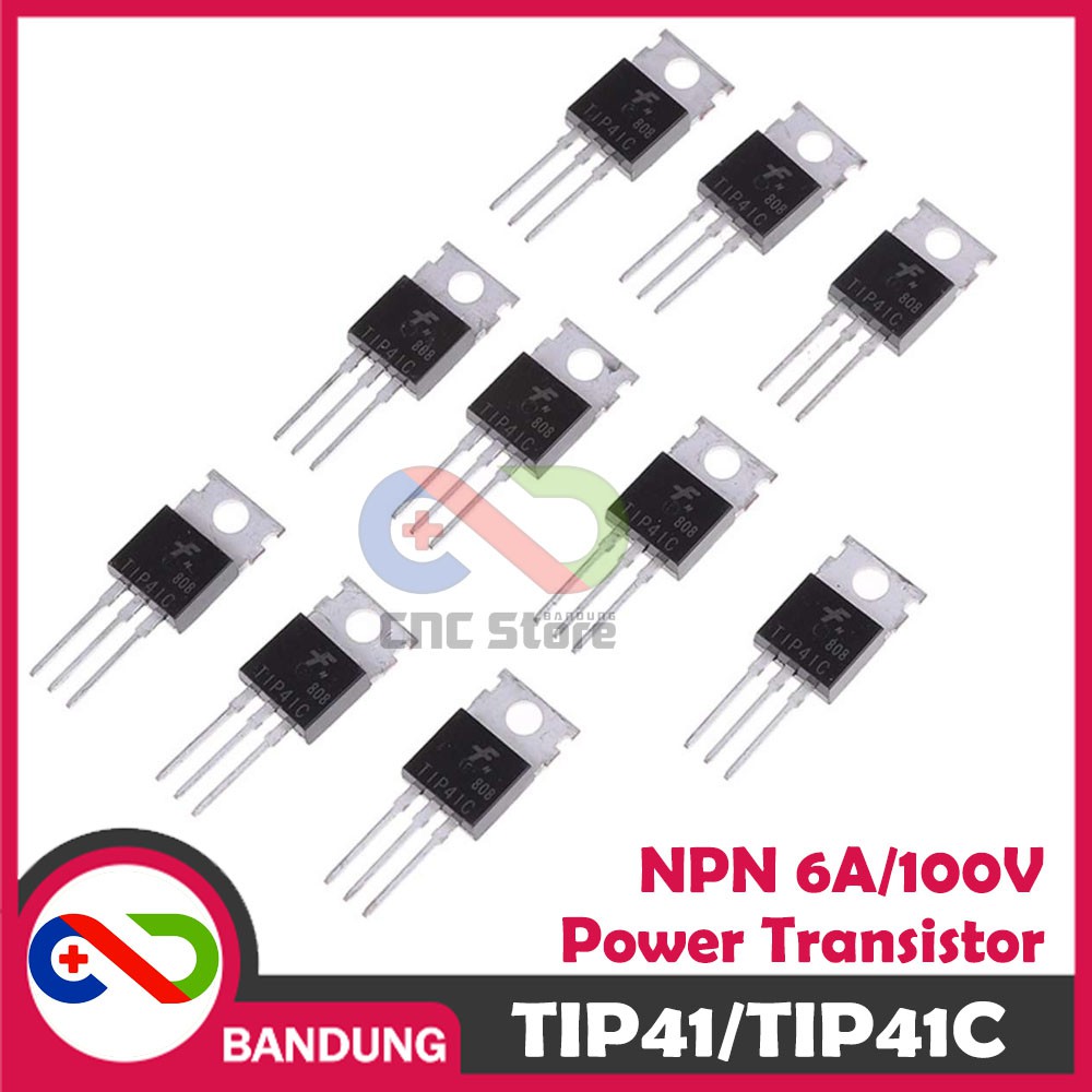 TIP41 TIP41C TO-220 6A/100V/65W NPN POWER TRANSISTOR