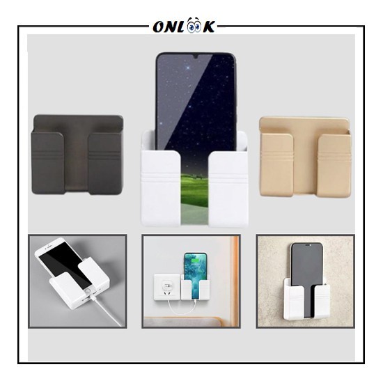 Rak Gantung HP Tempel Tembok Holder Tempel Dinding Tempat Charger