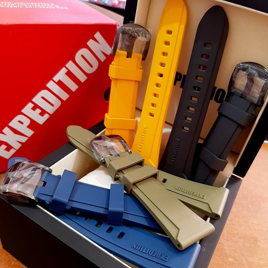 Strap / Tali Rubber Jam Tangan Expedition 6782 MCR uk26 Original