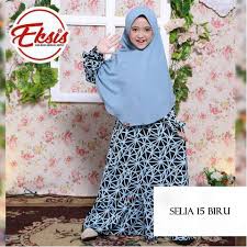 SEPLY | DRESS GAMIS ANAK SELIA 15 BIRU D20P