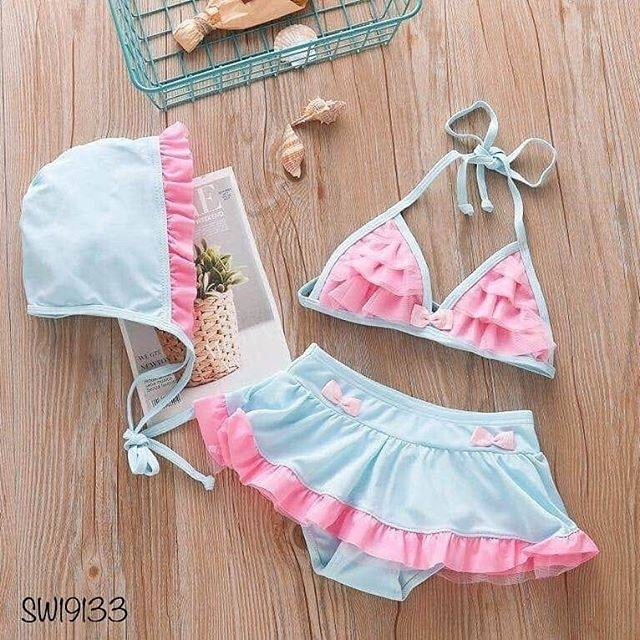 BIKINI SET RENANG ANAK IMPORT LUCU SW191