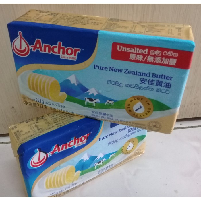 

anchor butter unsalted 200gr