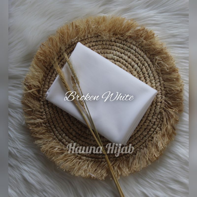 Khimar jumbo 2 layar/segiempat instan jumbo-Broken white 2jb