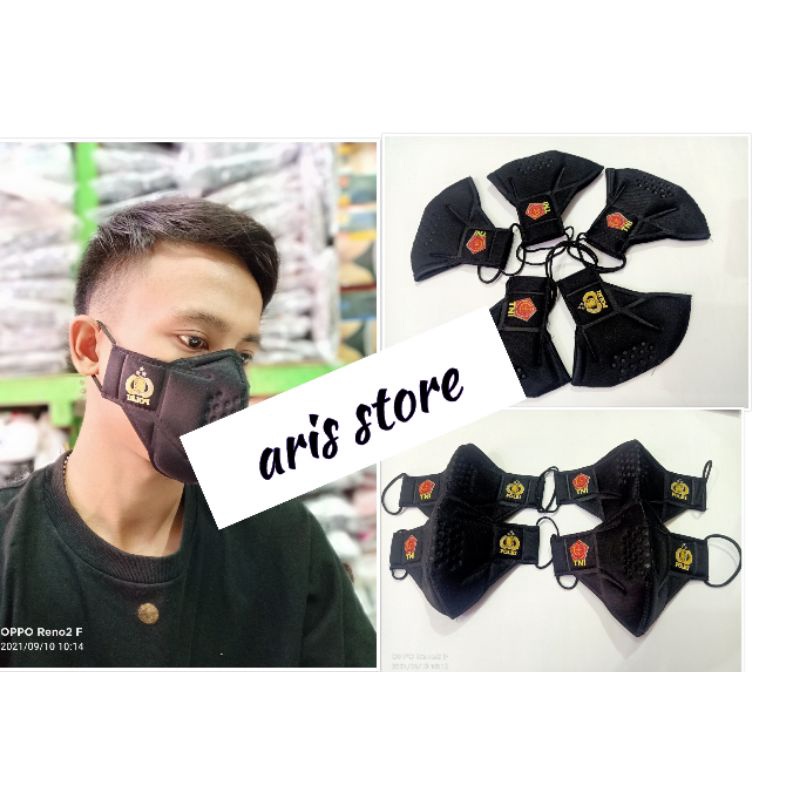 MASKER BERKENDARA /Masker TOMO 3D TNI POLRI