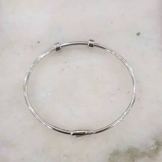 GELANG EMAS POLOS PUTIH