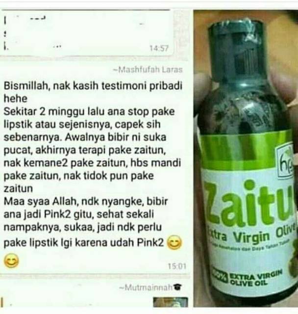 Minyak Zaitun Hni Hpai Sejuta Manfaat Extra Virgin Olive Oil Shopee Indonesia