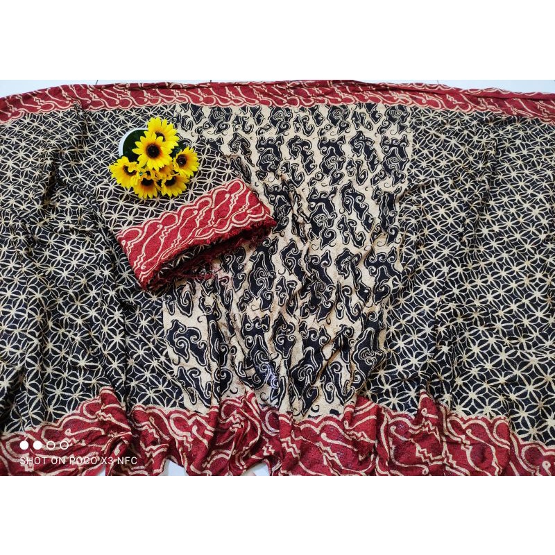 KAIN BATIK VISCOSE 3 DIMENSI KOMBINASI TULIS PIPIN BATIK CIREBON