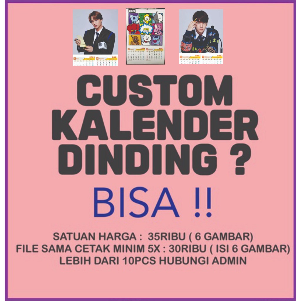 

CUSTOM KALENDER DINDING UKURAN A3