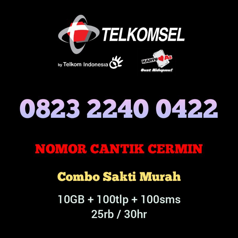Nomor cantik JADUL special angka cermin, Telkomsel kartu As minimalis berkualitas limited edition
