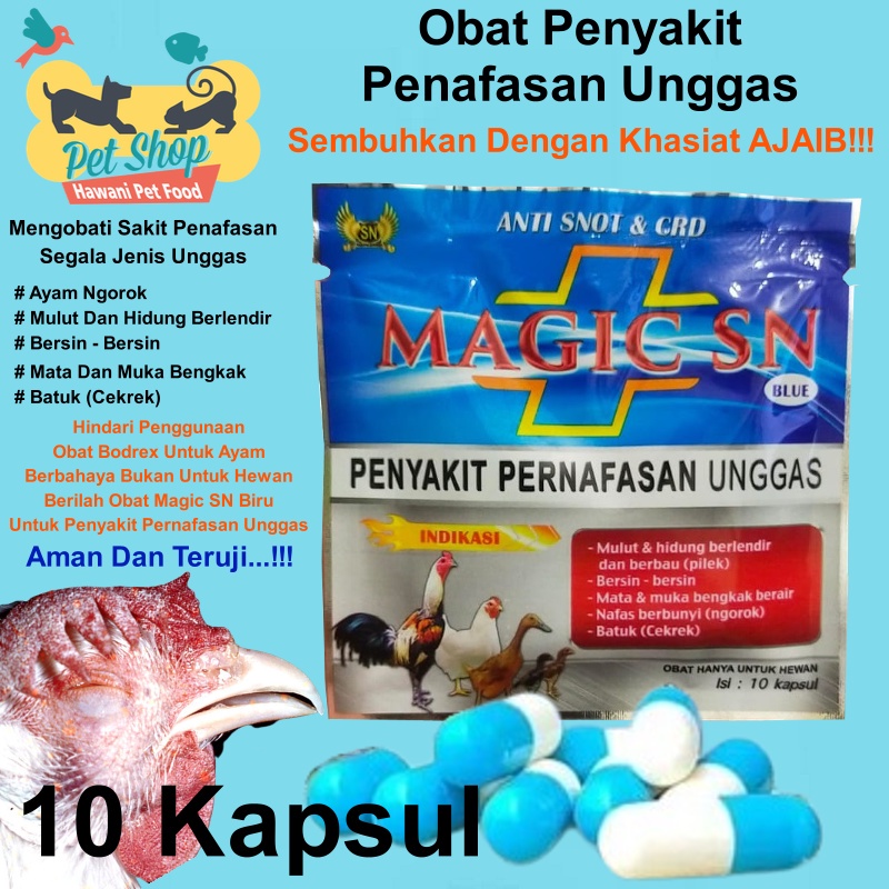 HawaniPs Obat Penyakit Pernafasan Ayam Unggas Ayam Ngorok Dan Lain-Lain Magic Sn