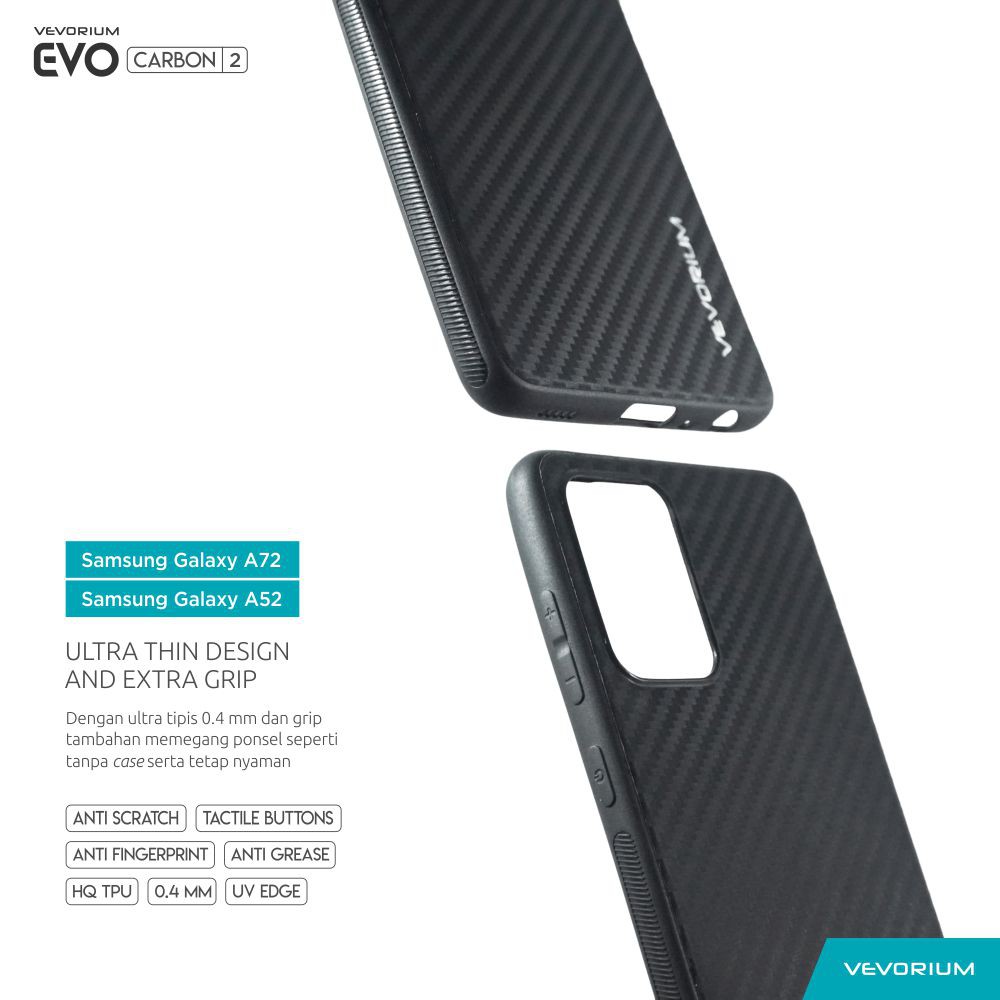 VEVORIUM EVO CARBON Samsung Galaxy A52 A52s A72 Soft Case Softcase