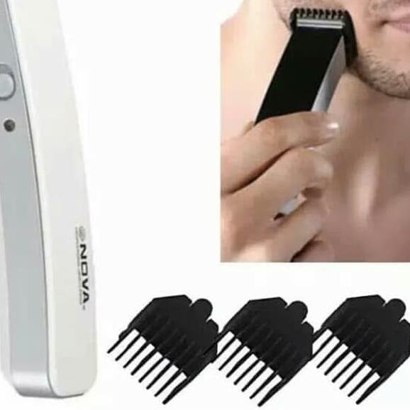 ☊ Nova NS 216 Hair Clipper Beard Trimmer Alat Cukur Rambut Kumis Bulu On - GW 216, HITAM ✧