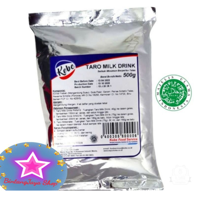 

Kobe powder taro milk drink 500gr/bubuk minuman susu premium