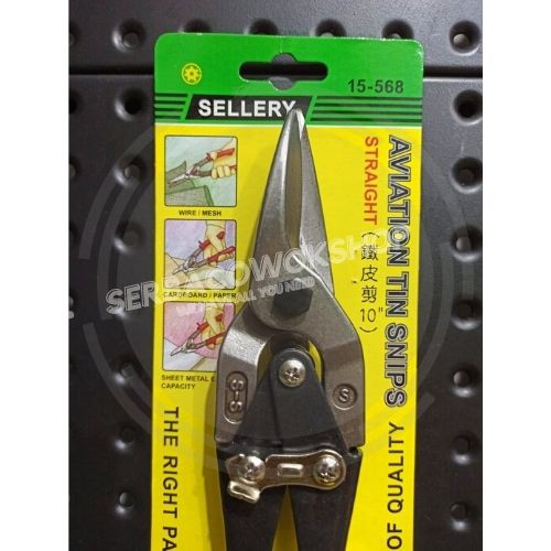 Sellery Gunting Hollow Baja Ringan Gunting Seng 10 Inch Blister Termurah Berkualitas