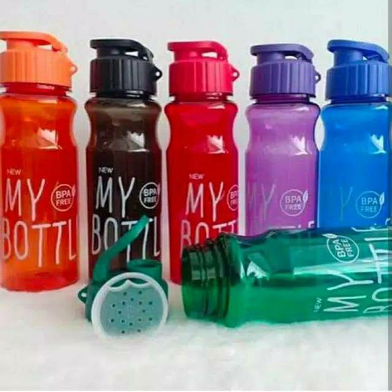 MY BOTTLE TALI TUTUP KLIK WARNA / Botol tali tutup klik / My Bottle New