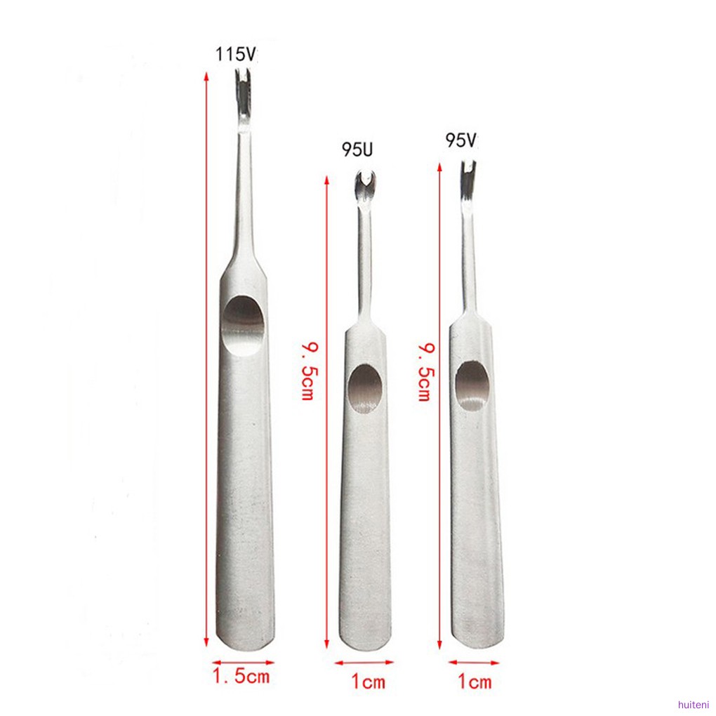 3 Pcs Alat Jahit Groover Bentuk U V Untuk Kerajinan Kulit