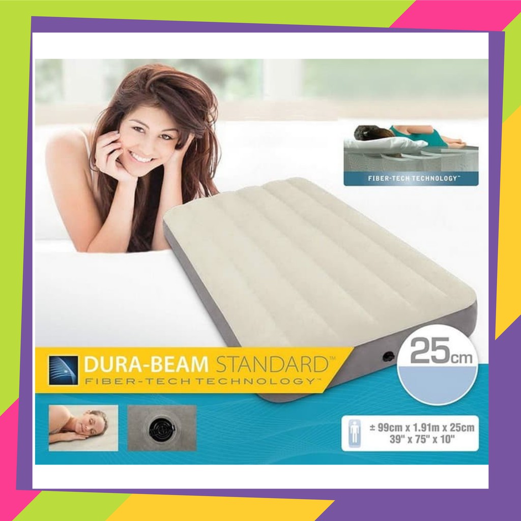 409 Matras kasur angin - INTEX dura beam twin fiber matras