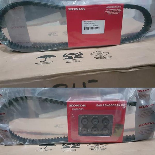 V Belt Kit - Beat Scoopy Spacy  Asli Honda 23100KVYBA0