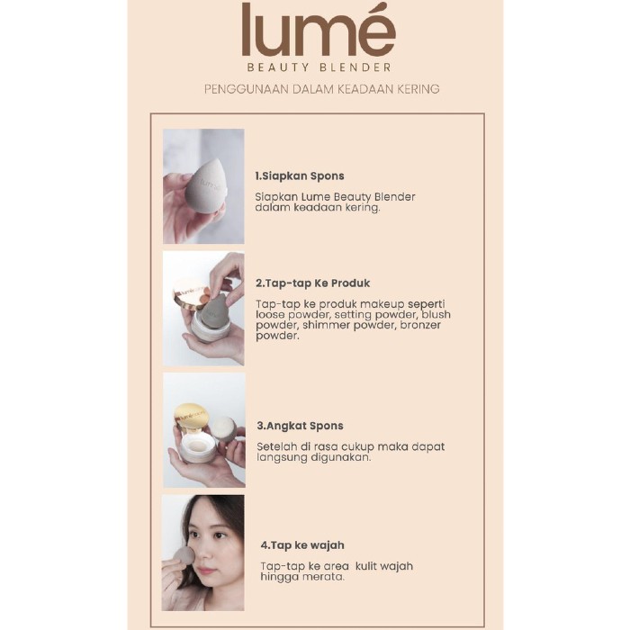 Lumecolors Beauty Blender Spons Bedak Make Up Sponge