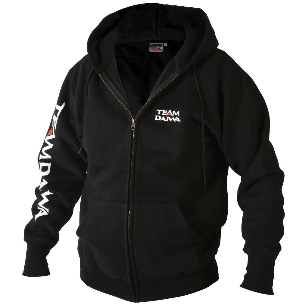 Jaket Zipper Hoodie Sweater Mancing Daiwa 3