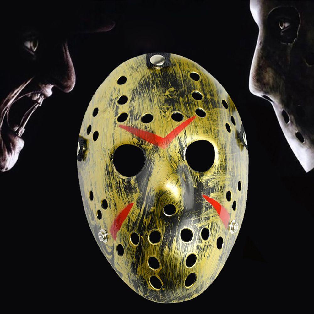 [Elegan] Masquerade Mask Jason Voorhees Hoki Penutup Wajah Festival Mardi Gras Kostum Pesta Topeng Mata Perlengkapan Pesta Jason Mask