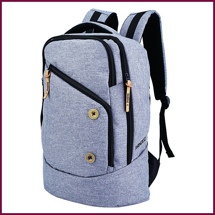 ✅NEW ITEM✅ Tas Ransel Sekolah Backpack Punggung Laptop Unisex Pria Wanita Abu Grey Raindoz RMB014B