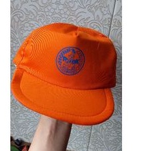 Topi TK Biru &amp; Oranye Pet Busa