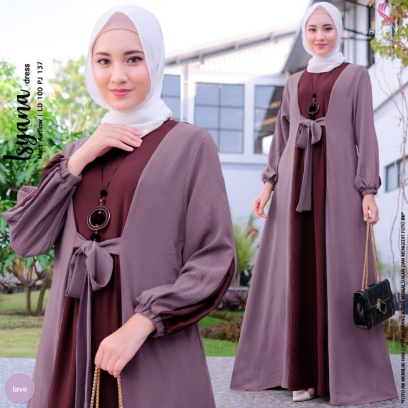 Isyana Dress | Isyana Gamis | Dress Kondangan Nikahan Lamaran Tunangan by Shofiya