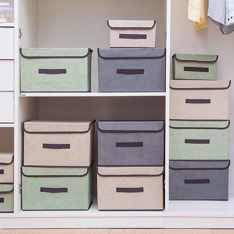 INFY - R583 Storage Box 2in1 Box Organizer Tempat Penyimpanan Baju Mainan Ukuran Kecil Dan Besar