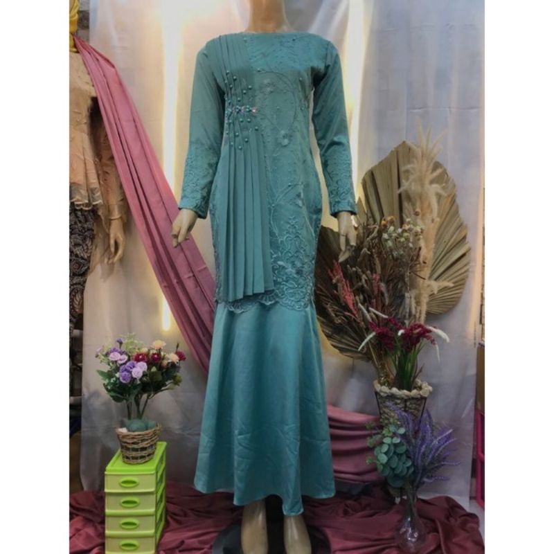 Gamis duyung selendang//gamis kondangan//gamis pesta//gamistulle mewah