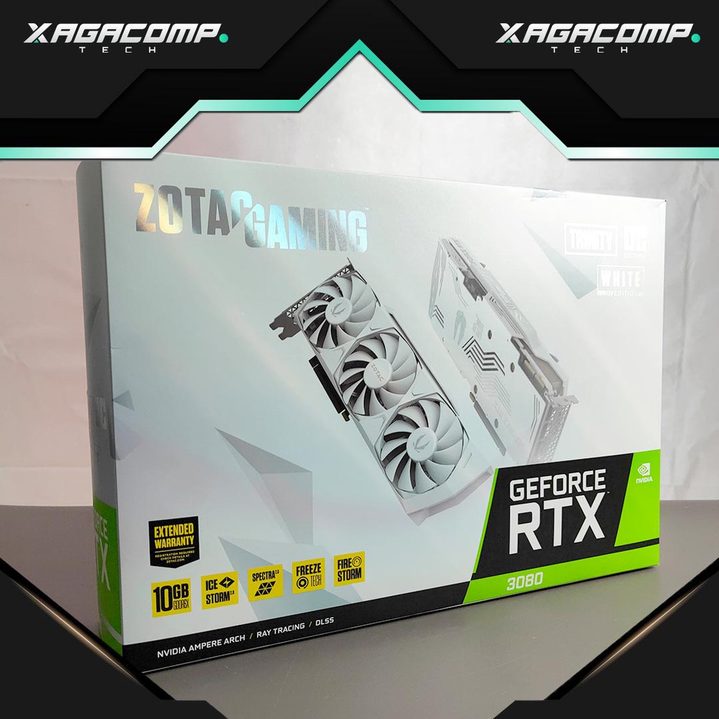 VGA GPU Zotac RTX 3080 Trinity - OC Edition - White Edition