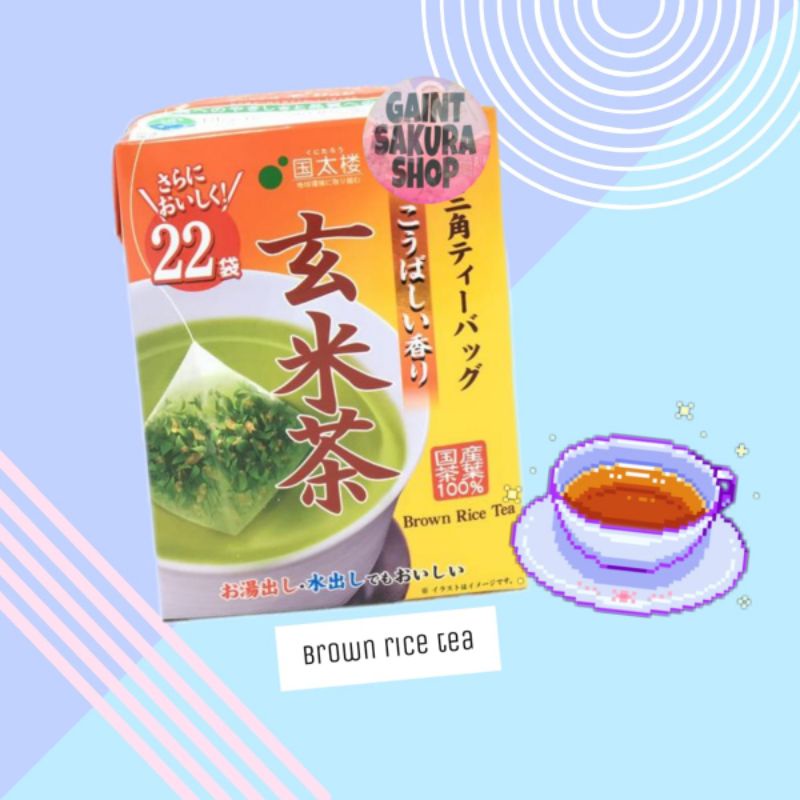 

Kunitaro Genmai Cha Triangle Tea Brown Rice Tea/ Teh Jepang / teh impor
